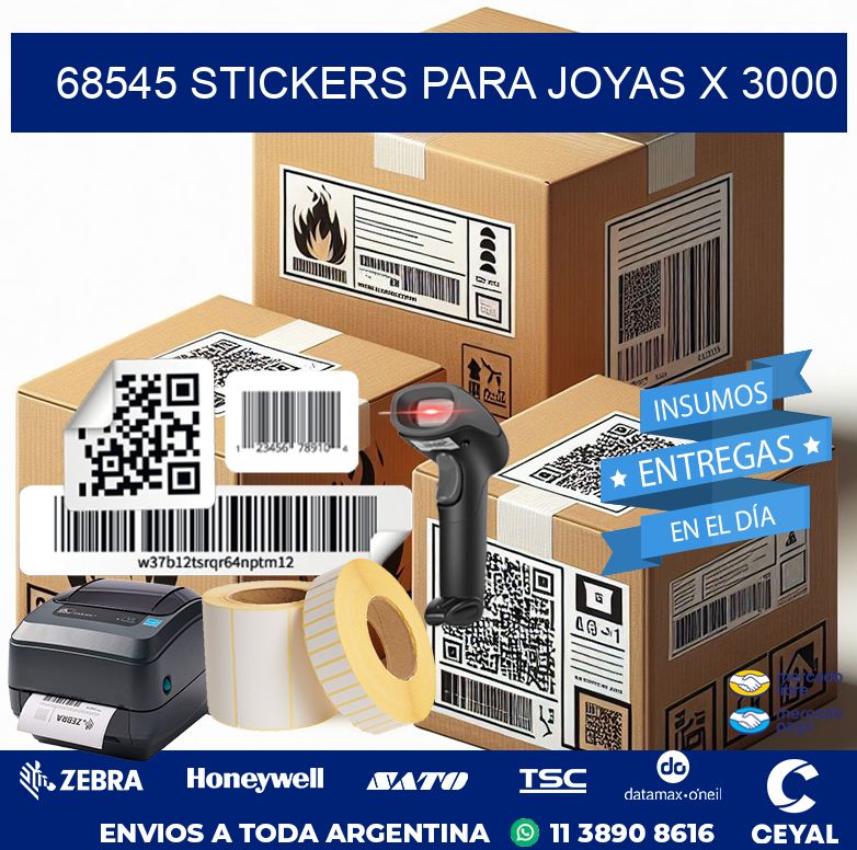 68545 STICKERS PARA JOYAS X 3000