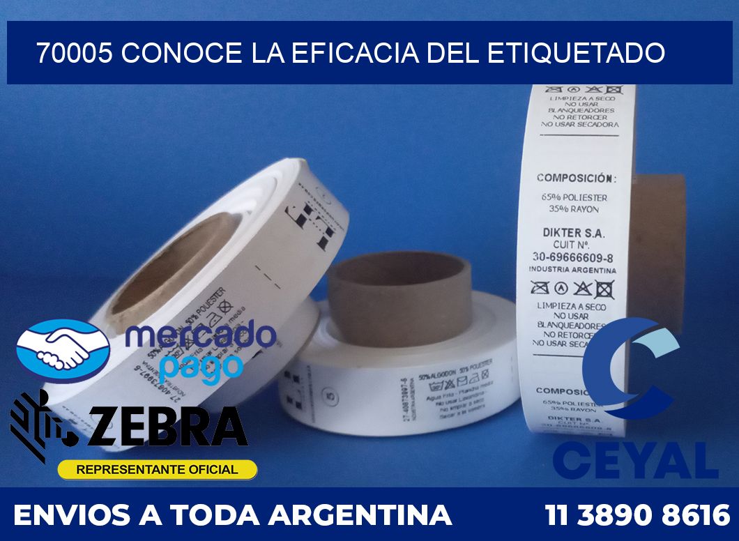 70005 CONOCE LA EFICACIA DEL ETIQUETADO