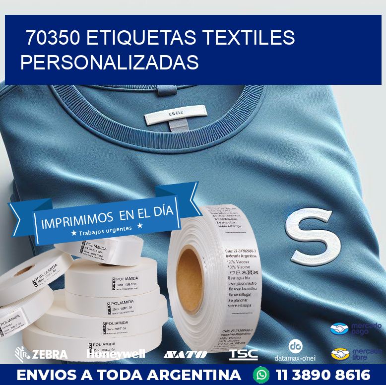 70350 ETIQUETAS TEXTILES PERSONALIZADAS