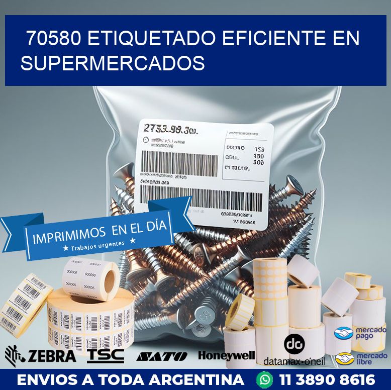 70580 ETIQUETADO EFICIENTE EN SUPERMERCADOS