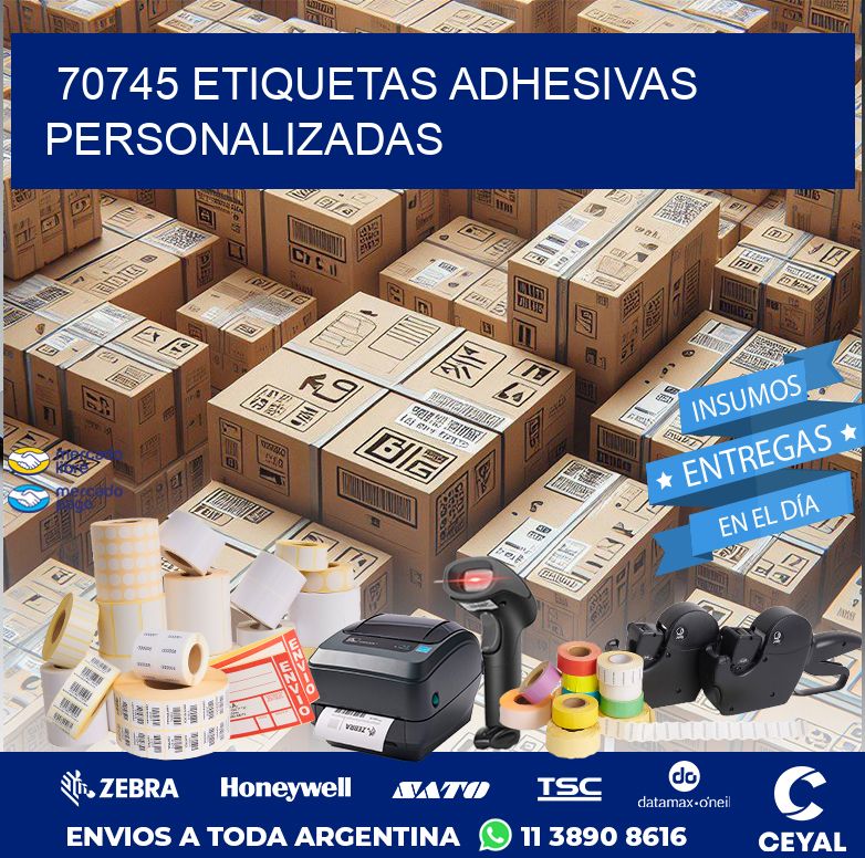 70745 ETIQUETAS ADHESIVAS PERSONALIZADAS