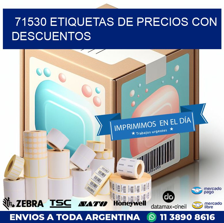 71530 ETIQUETAS DE PRECIOS CON DESCUENTOS
