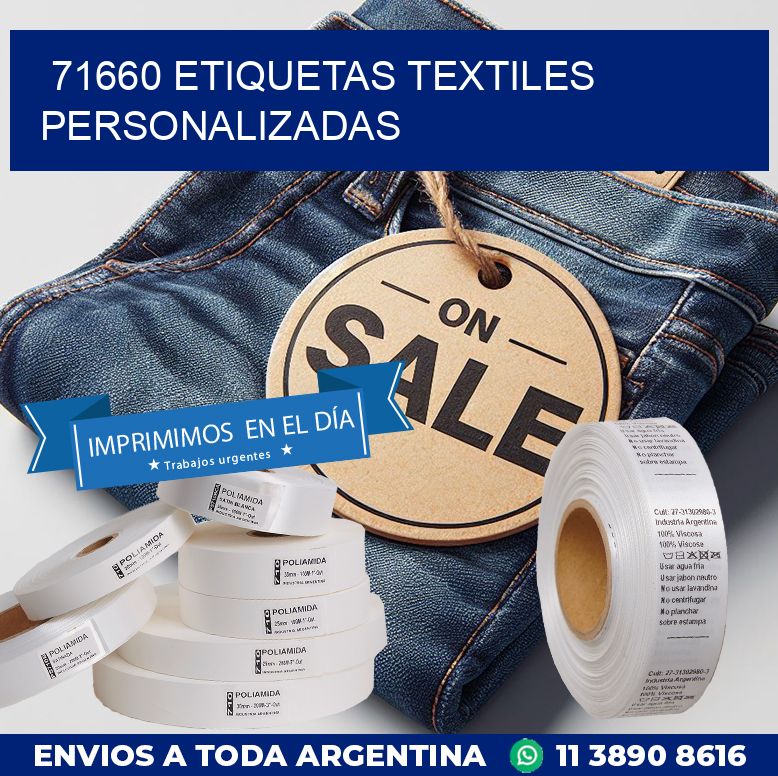 71660 ETIQUETAS TEXTILES PERSONALIZADAS