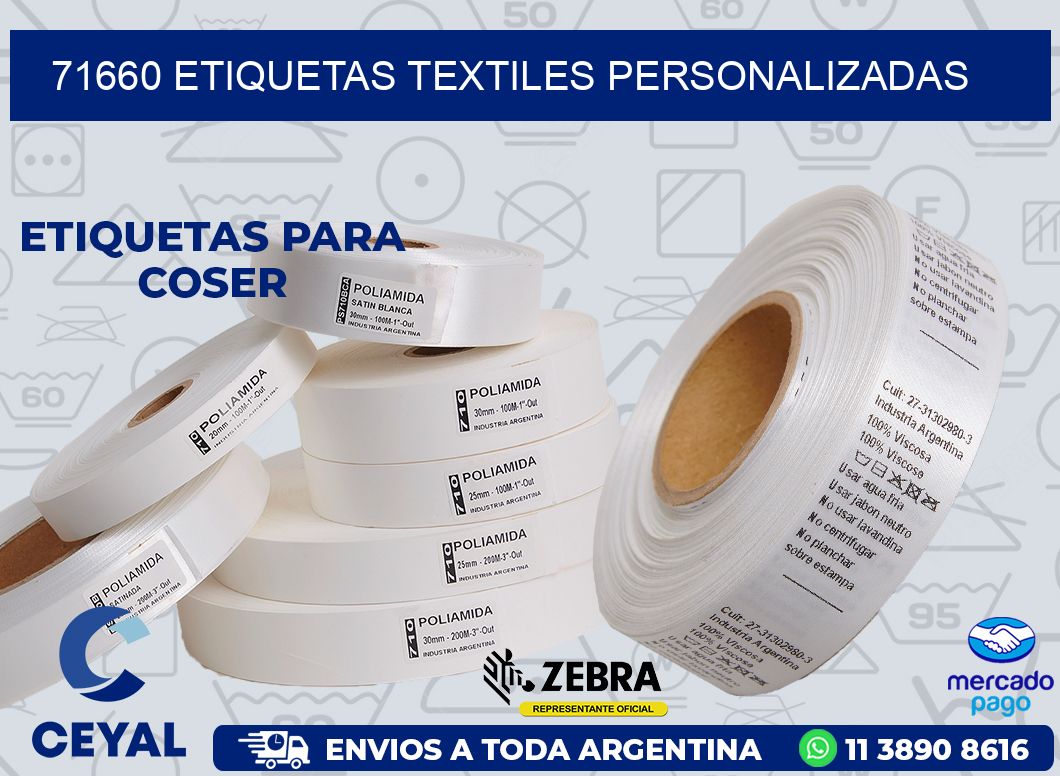 71660 ETIQUETAS TEXTILES PERSONALIZADAS