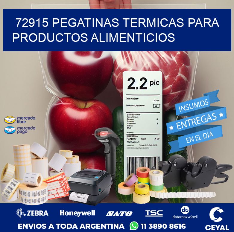 72915 PEGATINAS TERMICAS PARA PRODUCTOS ALIMENTICIOS
