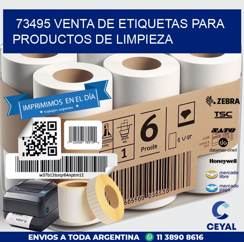 73495 VENTA DE ETIQUETAS PARA PRODUCTOS DE LIMPIEZA