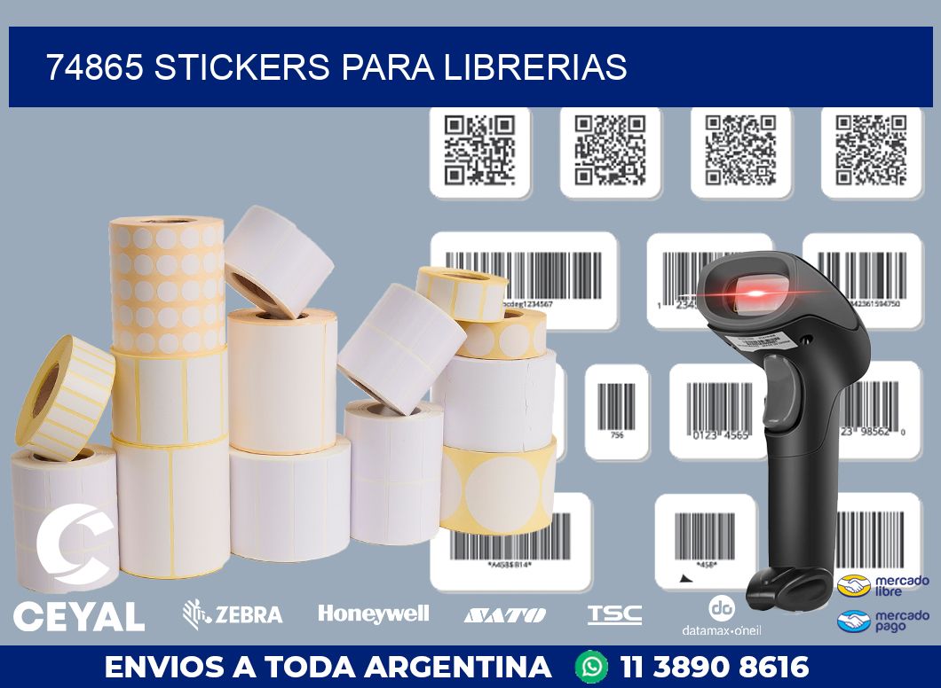 74865 STICKERS PARA LIBRERIAS