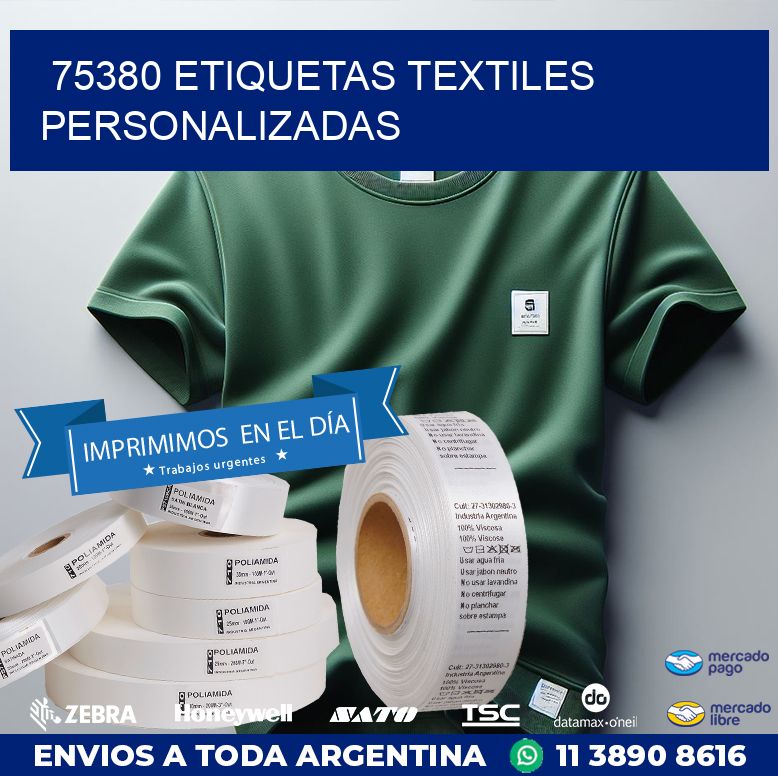 75380 ETIQUETAS TEXTILES PERSONALIZADAS