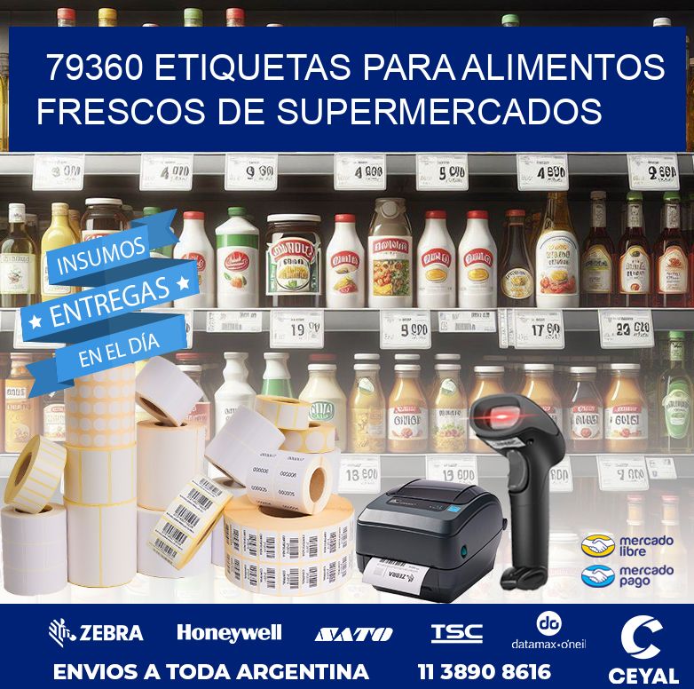 79360 ETIQUETAS PARA ALIMENTOS FRESCOS DE SUPERMERCADOS