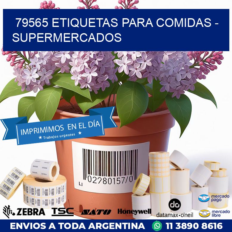 79565 ETIQUETAS PARA COMIDAS - SUPERMERCADOS