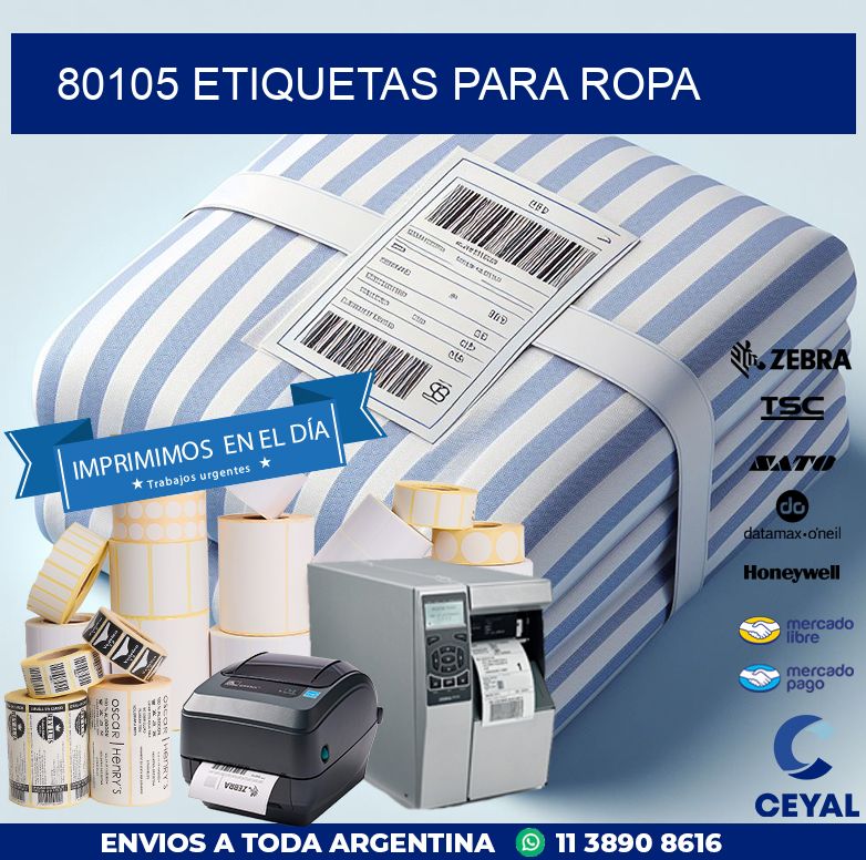 80105 ETIQUETAS PARA ROPA