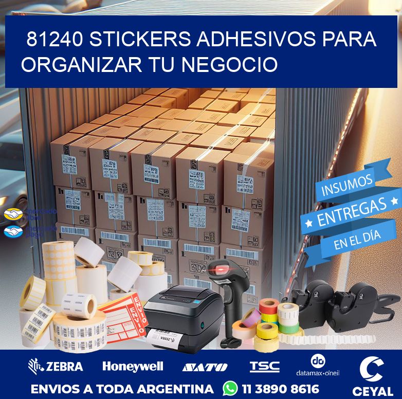 81240 STICKERS ADHESIVOS PARA ORGANIZAR TU NEGOCIO