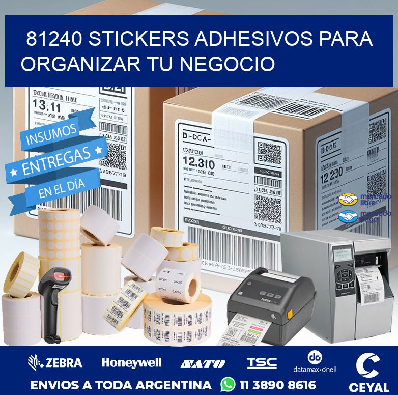 81240 STICKERS ADHESIVOS PARA ORGANIZAR TU NEGOCIO