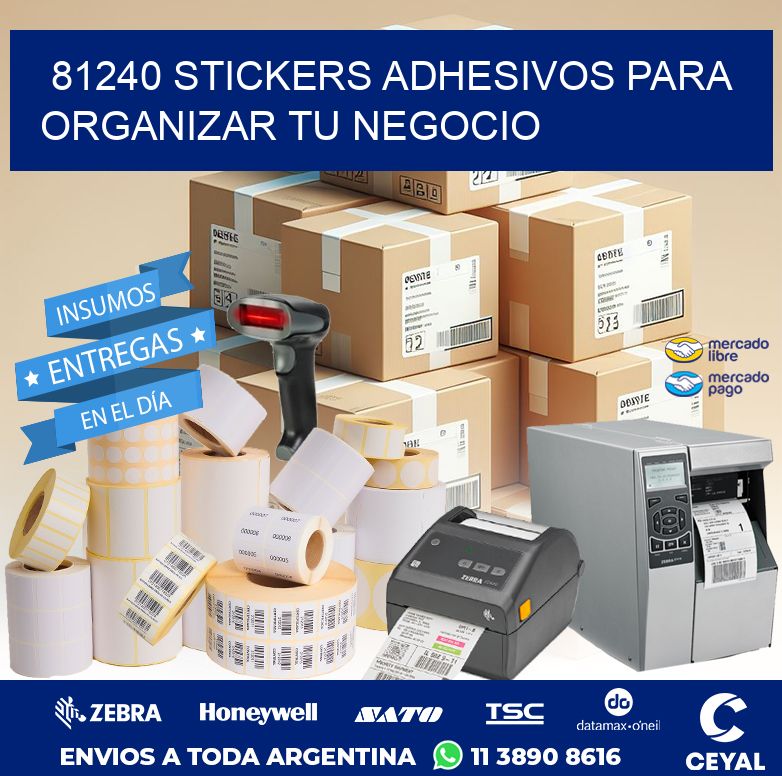 81240 STICKERS ADHESIVOS PARA ORGANIZAR TU NEGOCIO