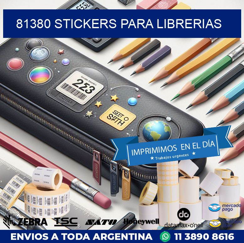 81380 STICKERS PARA LIBRERIAS