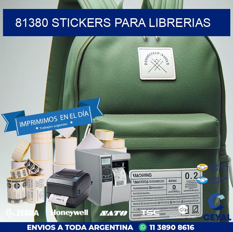 81380 STICKERS PARA LIBRERIAS