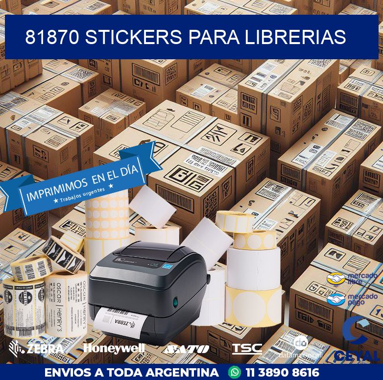 81870 STICKERS PARA LIBRERIAS