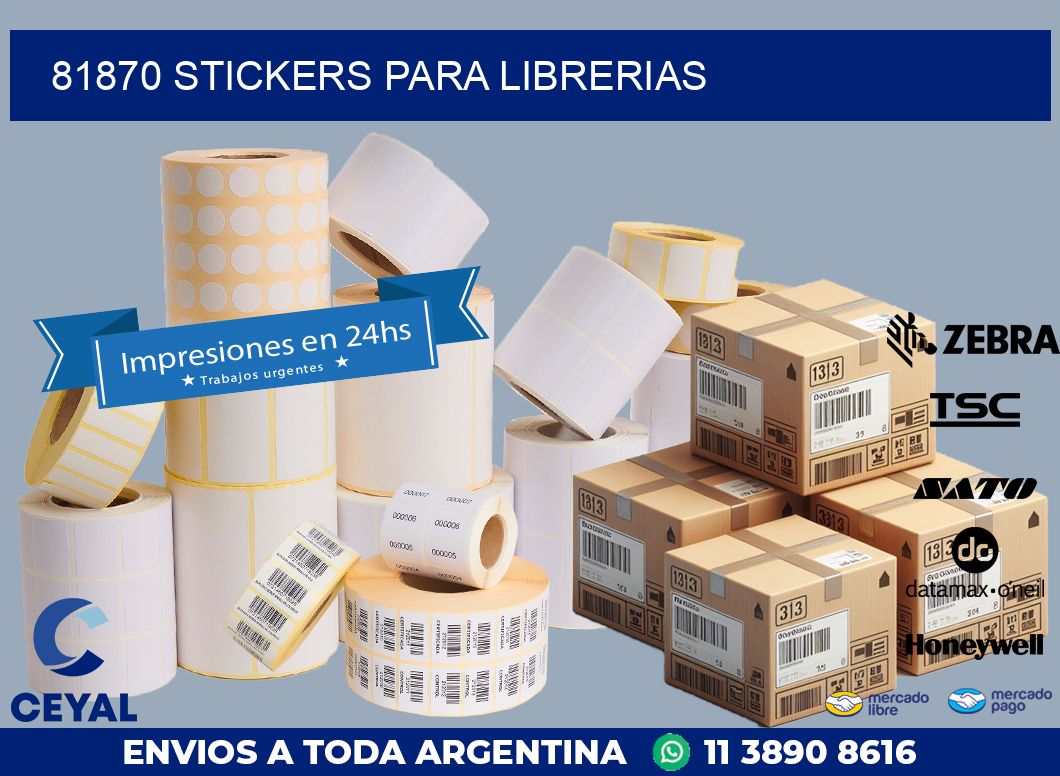 81870 STICKERS PARA LIBRERIAS