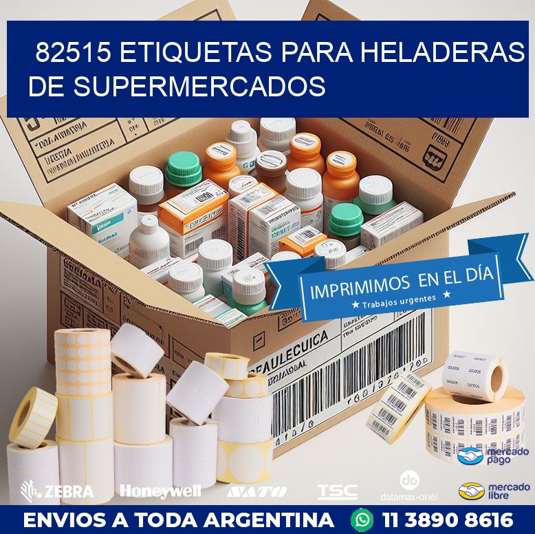 82515 ETIQUETAS PARA HELADERAS DE SUPERMERCADOS