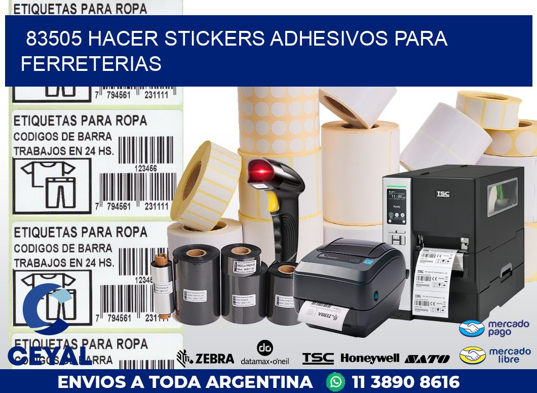 83505 HACER STICKERS ADHESIVOS PARA FERRETERIAS