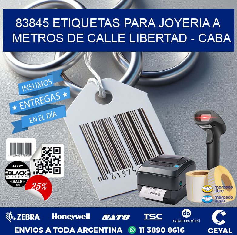 83845 ETIQUETAS PARA JOYERIA A METROS DE CALLE LIBERTAD – CABA