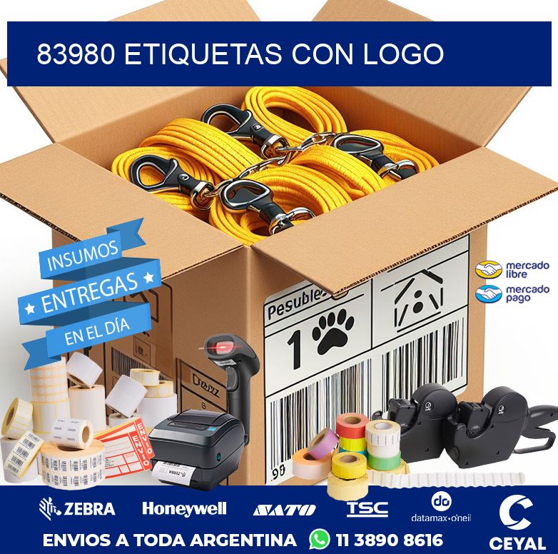 83980 ETIQUETAS CON LOGO