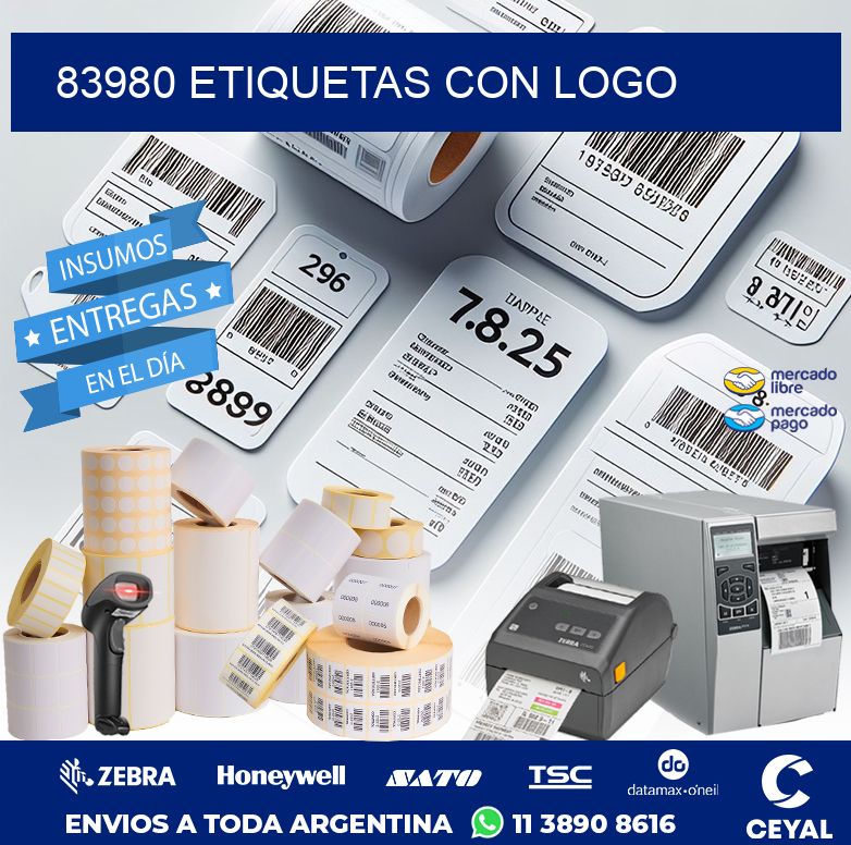 83980 ETIQUETAS CON LOGO