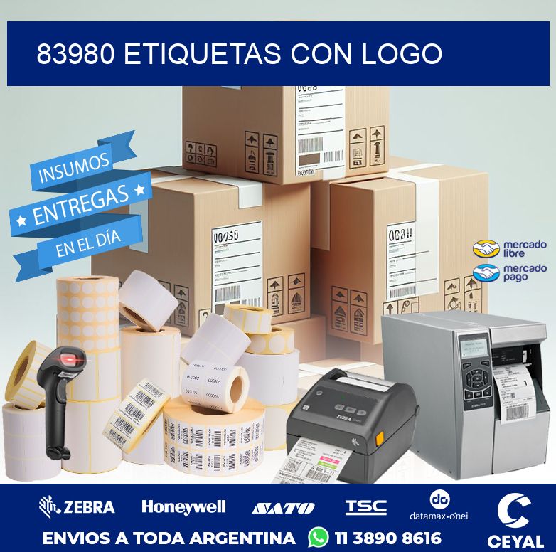 83980 ETIQUETAS CON LOGO