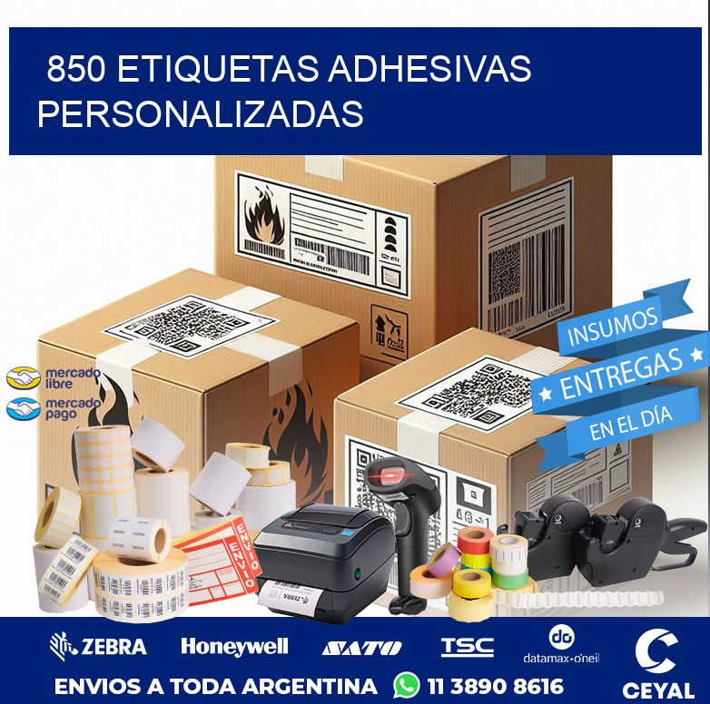850 ETIQUETAS ADHESIVAS PERSONALIZADAS