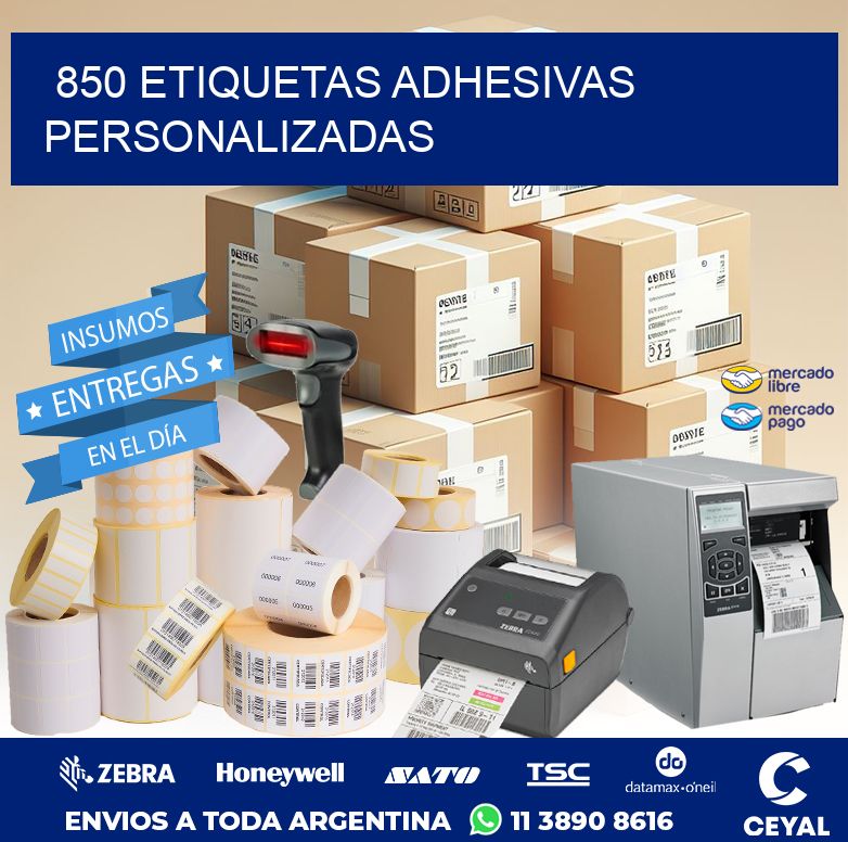 850 ETIQUETAS ADHESIVAS PERSONALIZADAS
