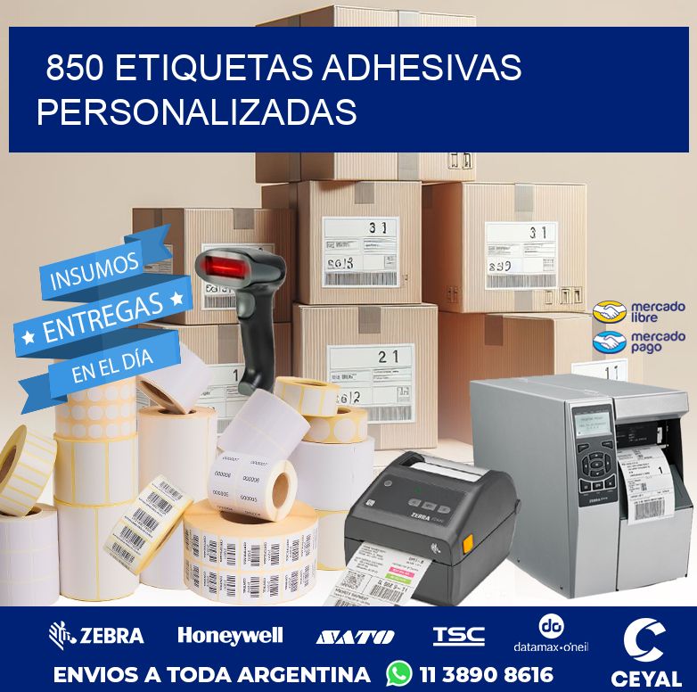 850 ETIQUETAS ADHESIVAS PERSONALIZADAS