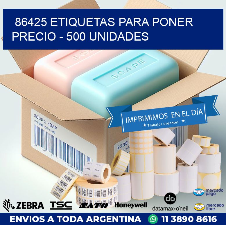 86425 ETIQUETAS PARA PONER PRECIO – 500 UNIDADES
