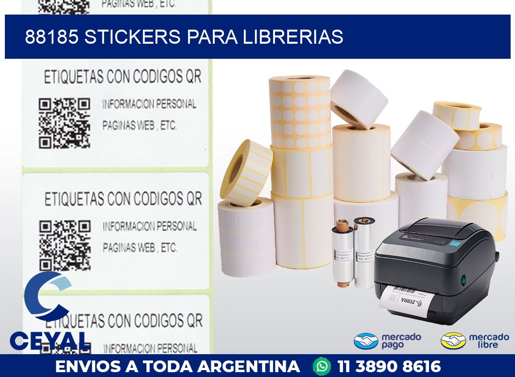 88185 STICKERS PARA LIBRERIAS