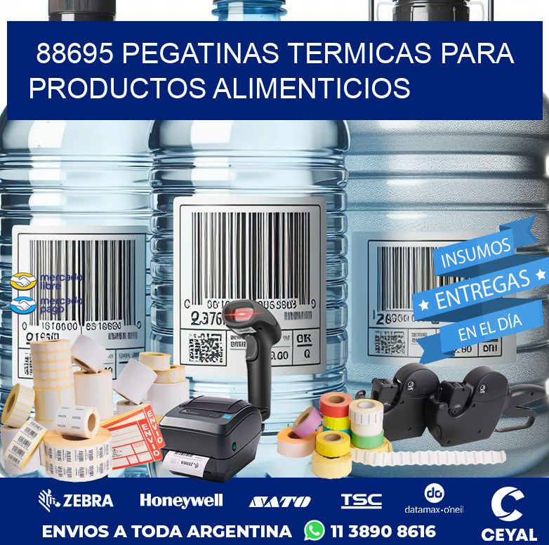 88695 PEGATINAS TERMICAS PARA PRODUCTOS ALIMENTICIOS
