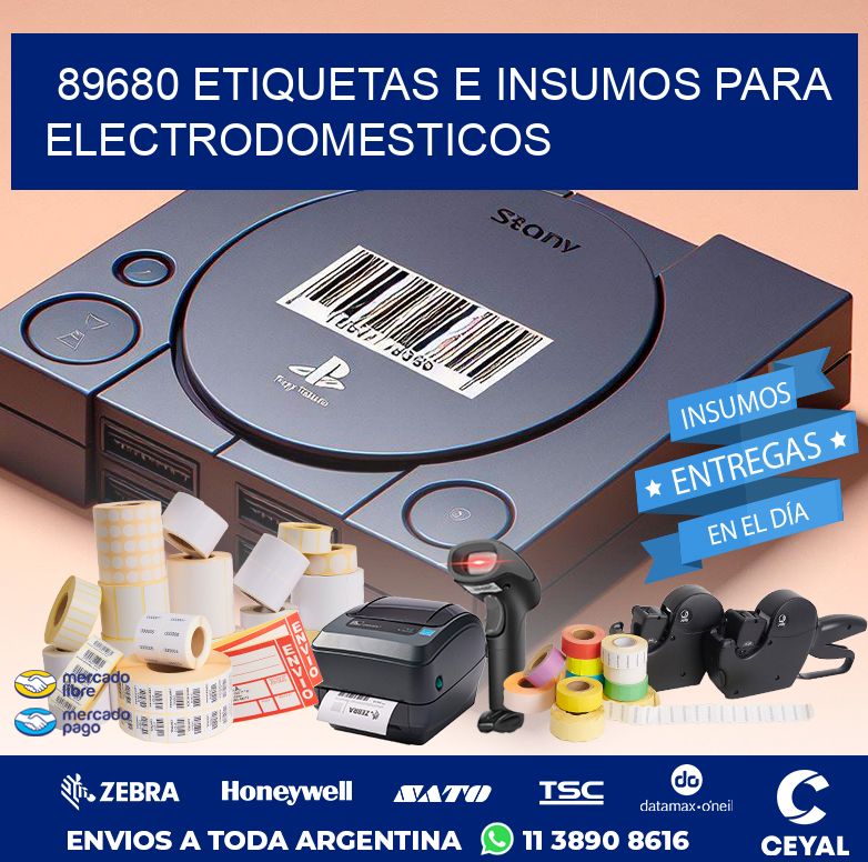 89680 ETIQUETAS E INSUMOS PARA ELECTRODOMESTICOS