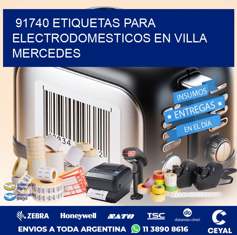 91740 ETIQUETAS PARA ELECTRODOMESTICOS EN VILLA MERCEDES