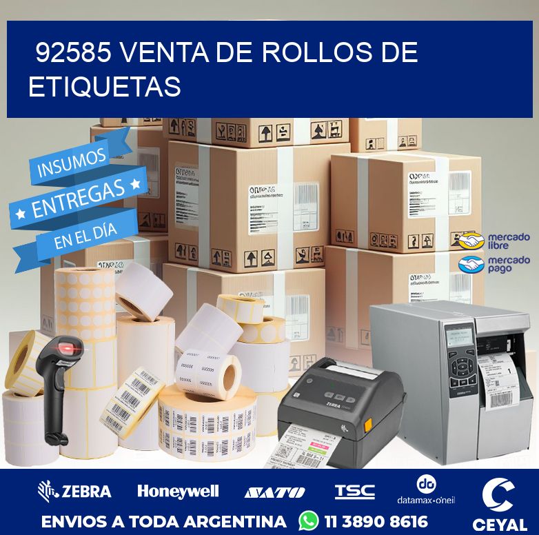 92585 VENTA DE ROLLOS DE ETIQUETAS