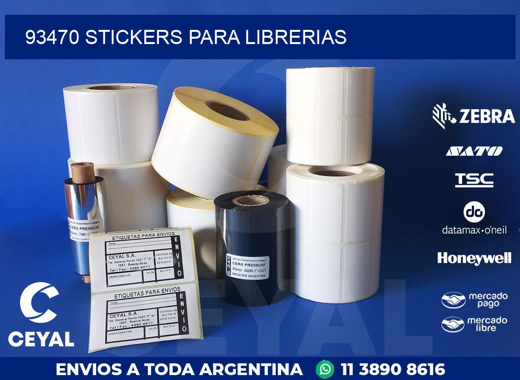 93470 STICKERS PARA LIBRERIAS