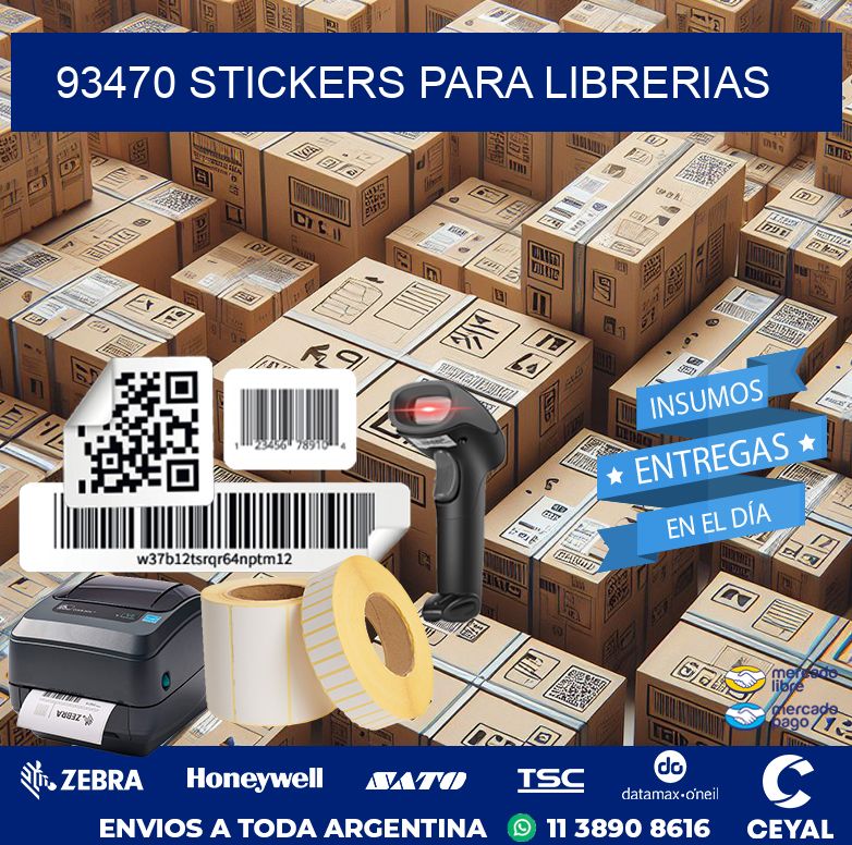 93470 STICKERS PARA LIBRERIAS