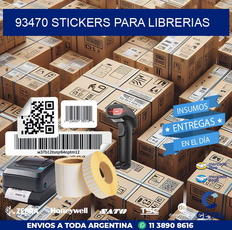 93470 STICKERS PARA LIBRERIAS