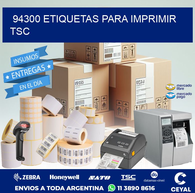 94300 ETIQUETAS PARA IMPRIMIR TSC