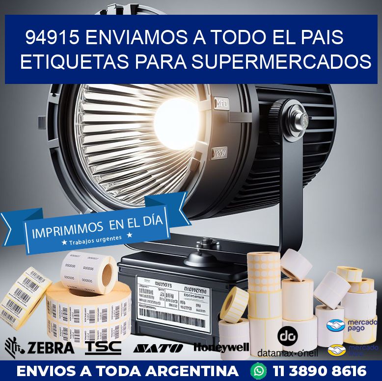 94915 ENVIAMOS A TODO EL PAIS ETIQUETAS PARA SUPERMERCADOS