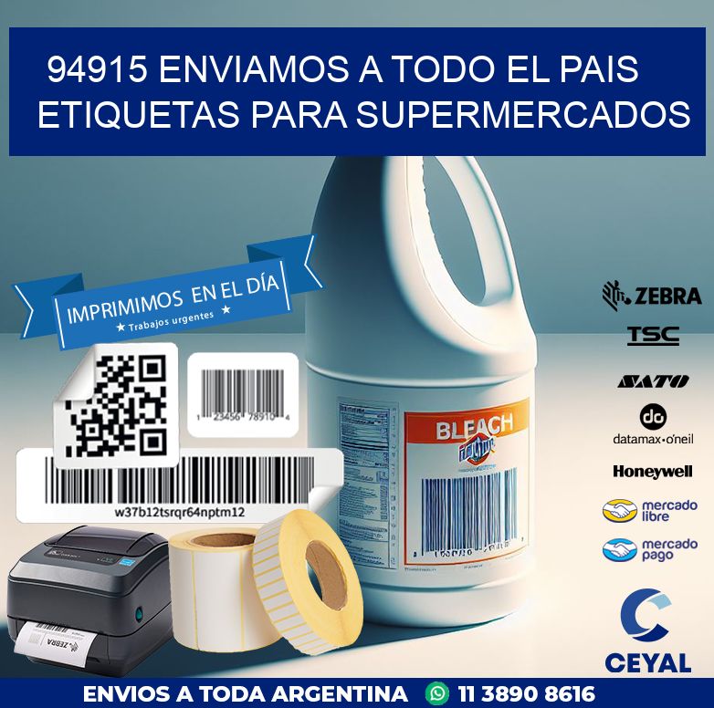 94915 ENVIAMOS A TODO EL PAIS ETIQUETAS PARA SUPERMERCADOS