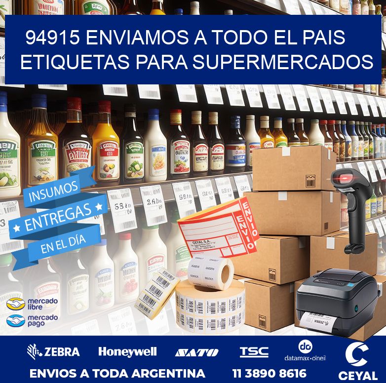 94915 ENVIAMOS A TODO EL PAIS ETIQUETAS PARA SUPERMERCADOS