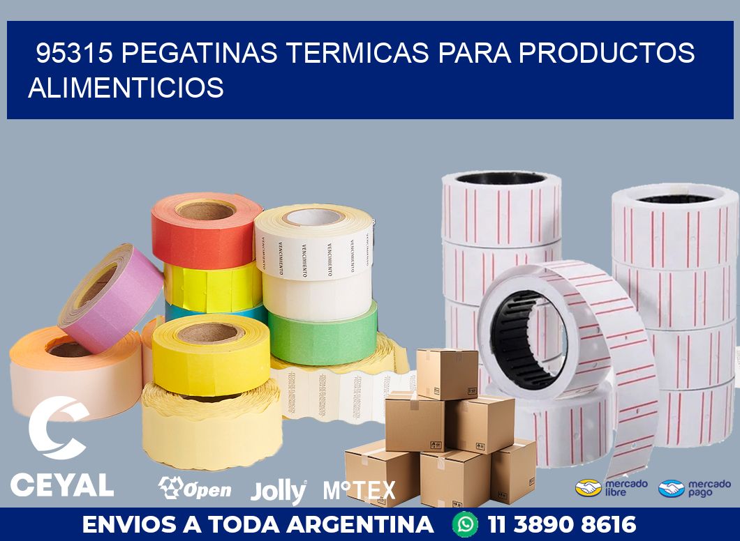 95315 PEGATINAS TERMICAS PARA PRODUCTOS ALIMENTICIOS
