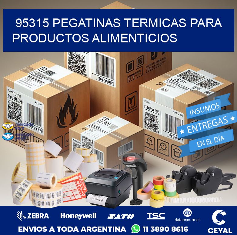 95315 PEGATINAS TERMICAS PARA PRODUCTOS ALIMENTICIOS