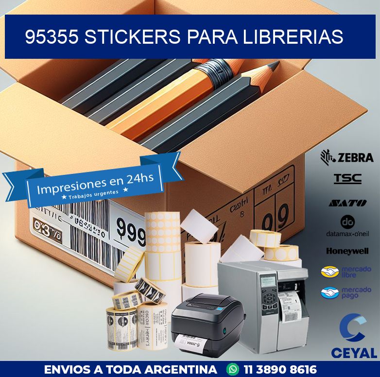 95355 STICKERS PARA LIBRERIAS