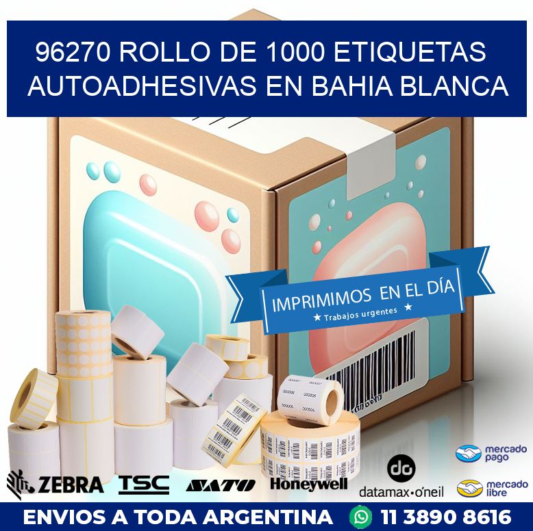 96270 ROLLO DE 1000 ETIQUETAS AUTOADHESIVAS EN BAHIA BLANCA