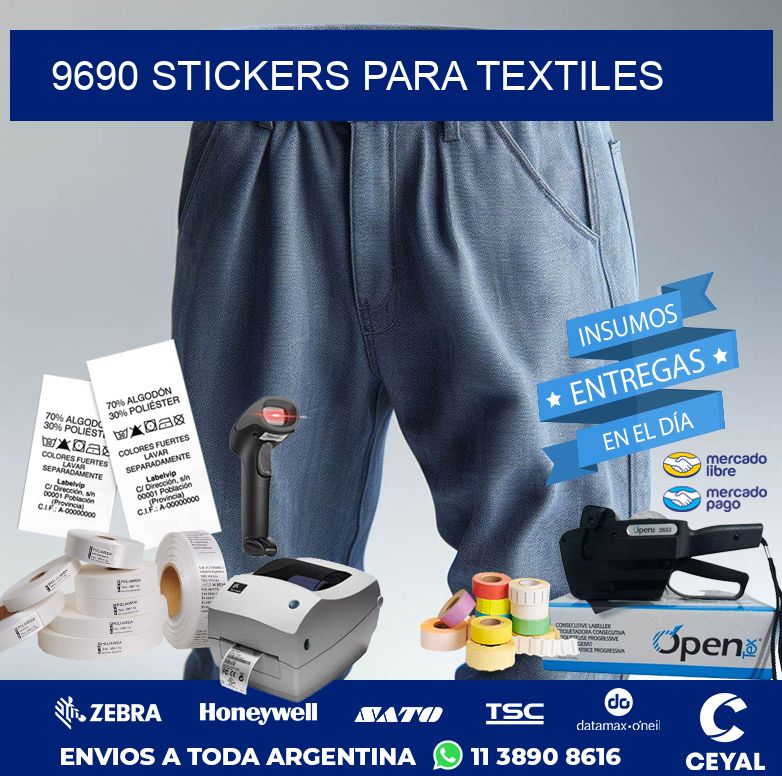 9690 STICKERS PARA TEXTILES