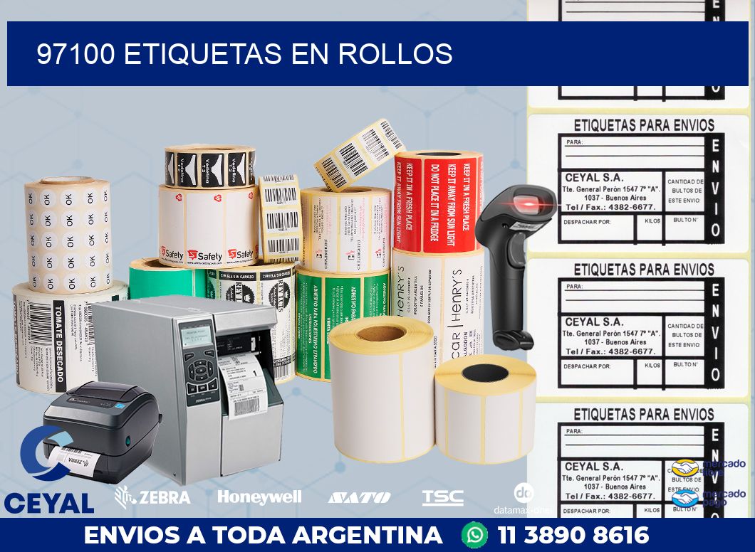 97100 ETIQUETAS EN ROLLOS